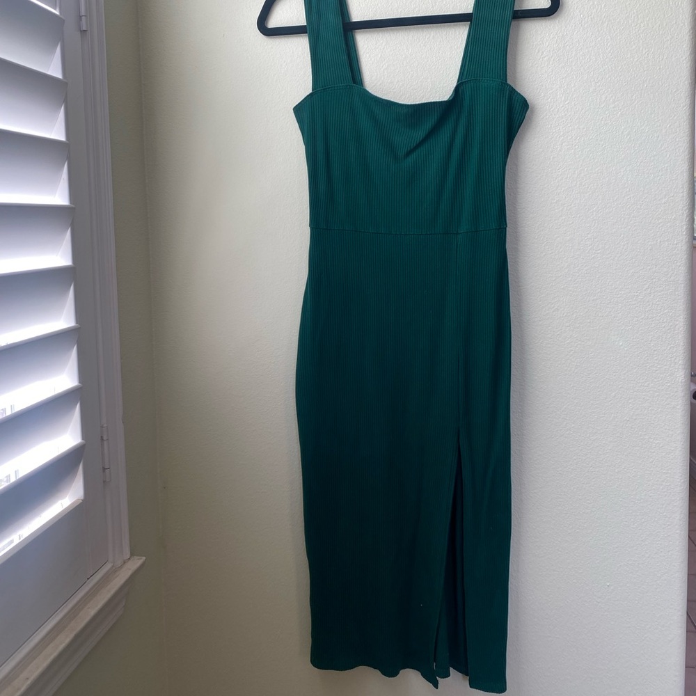 Reformation Teal Midi Dress